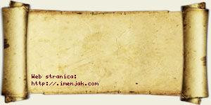 Janoš Veljović vizit kartica